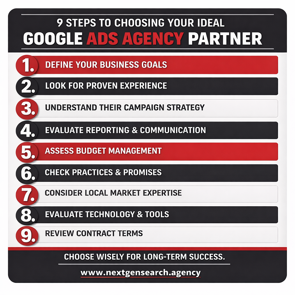 9 Steps to Choosing a Google Ads Agency Partner