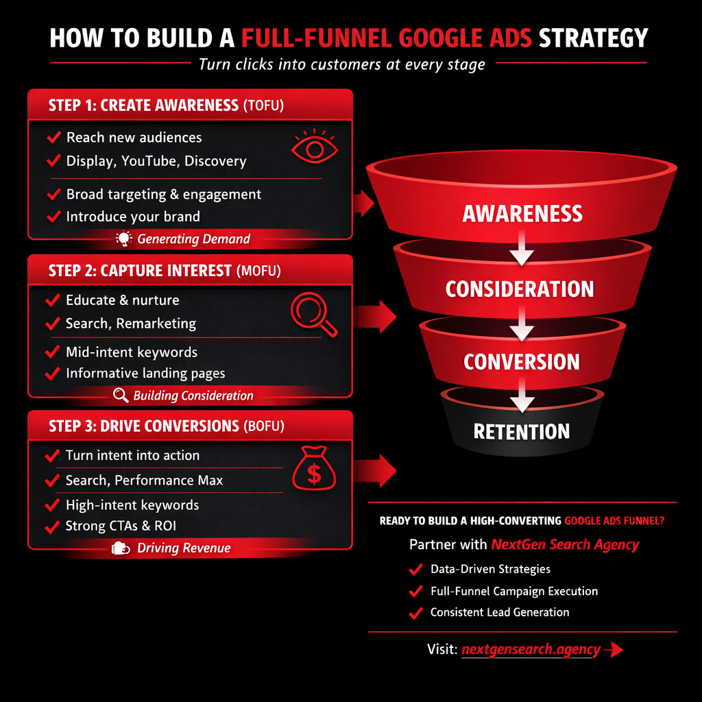 Full funnel google ads strategy